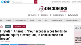 Décideurs screen